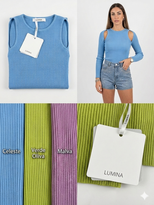 Maglia Costina Cut-Out Lumina