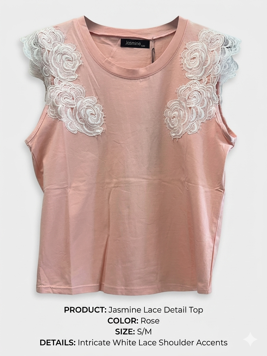 Jasmine Lace Detail Top