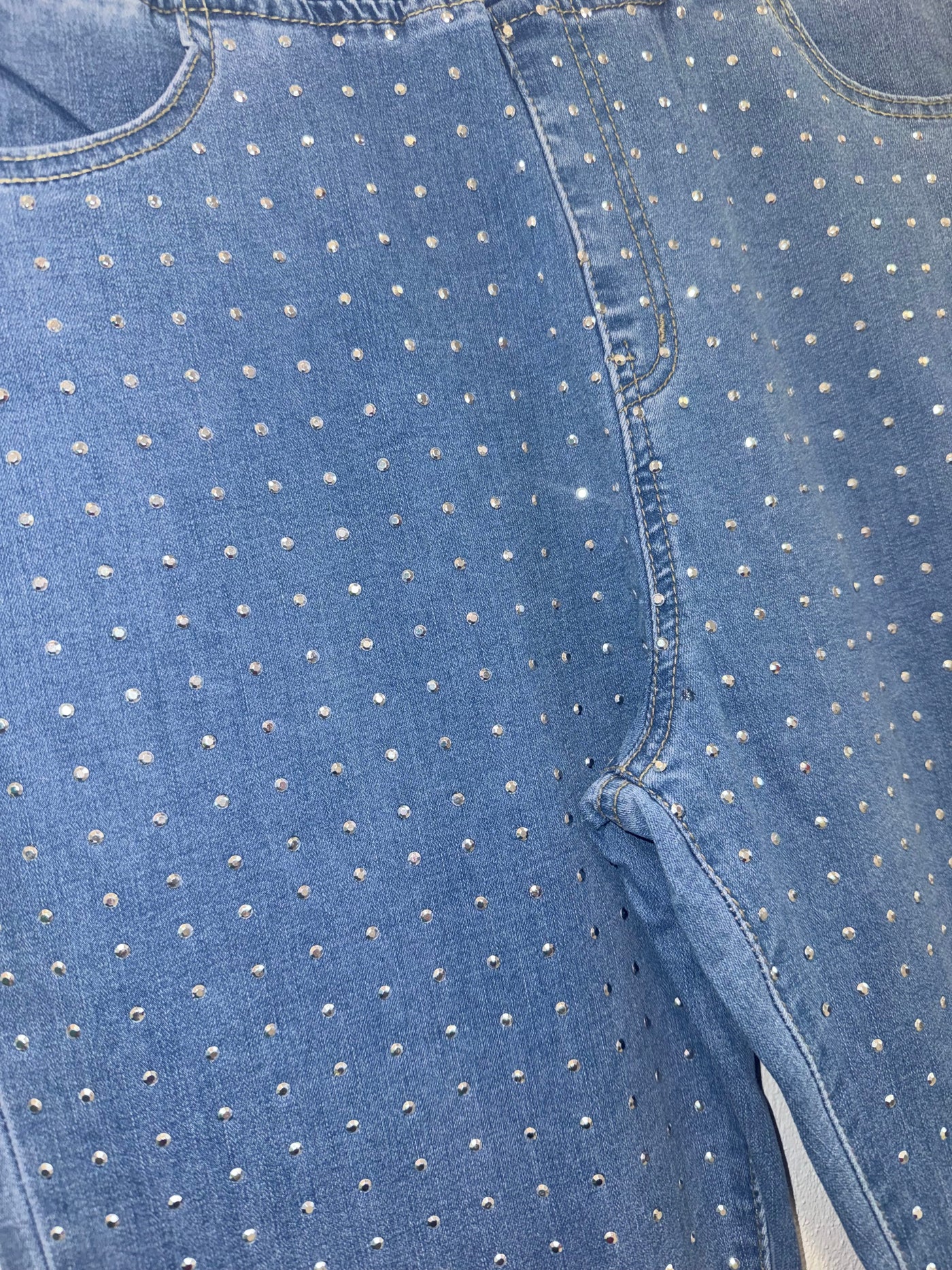 Jeans Ilda Elasticizzato con Borchiette