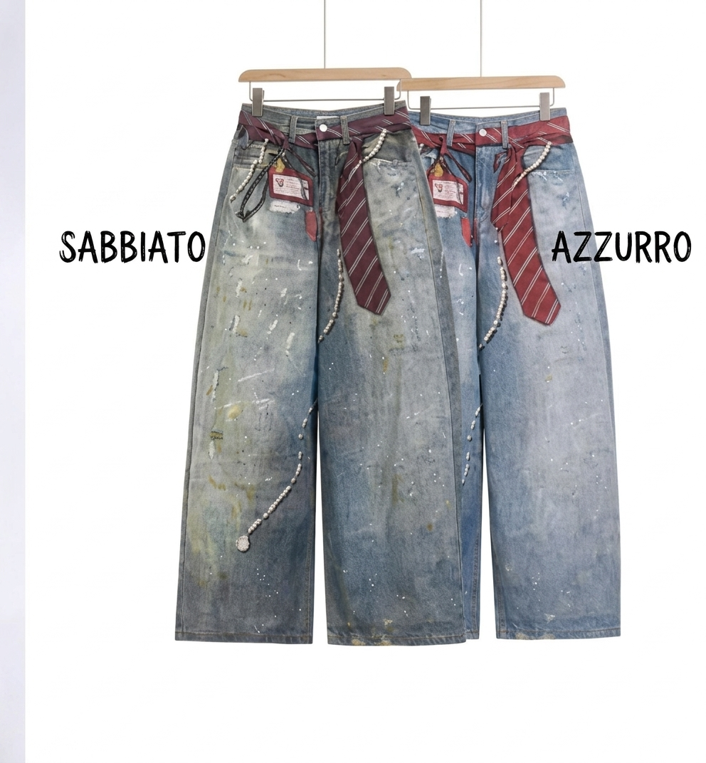 Jeans Cravatta Ballon