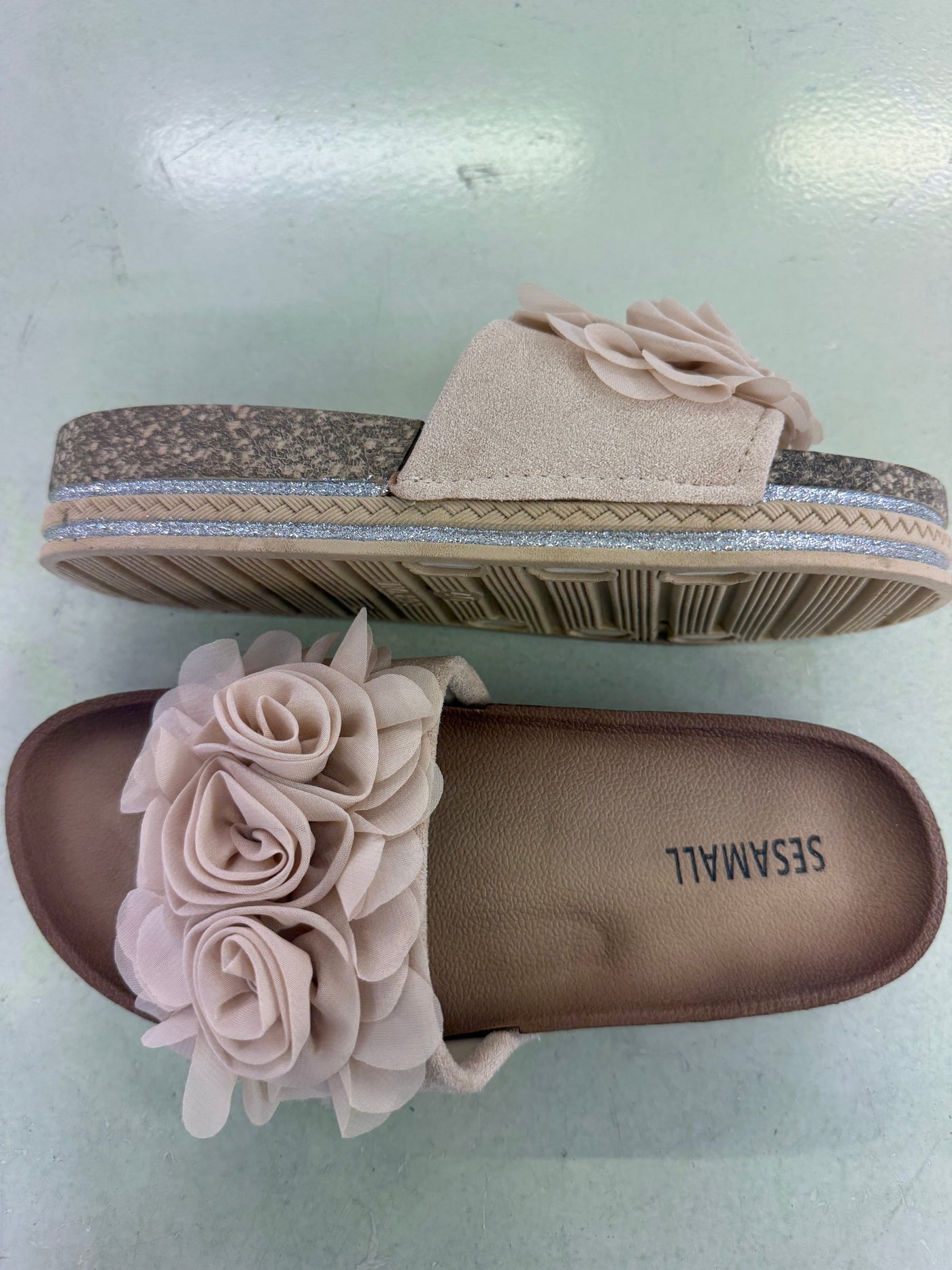 Ciabattine Glamour con Fiori Applicati