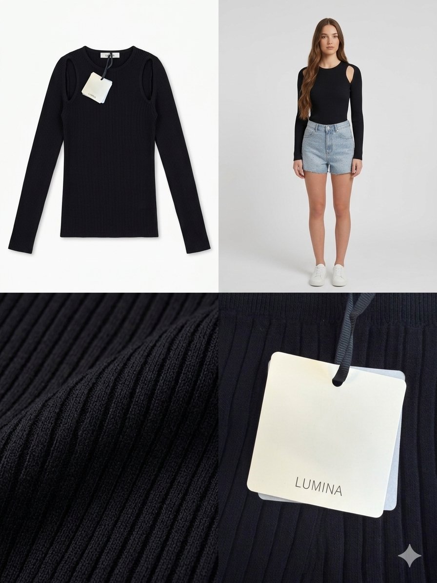 Maglia Costina Cut-Out Lumina