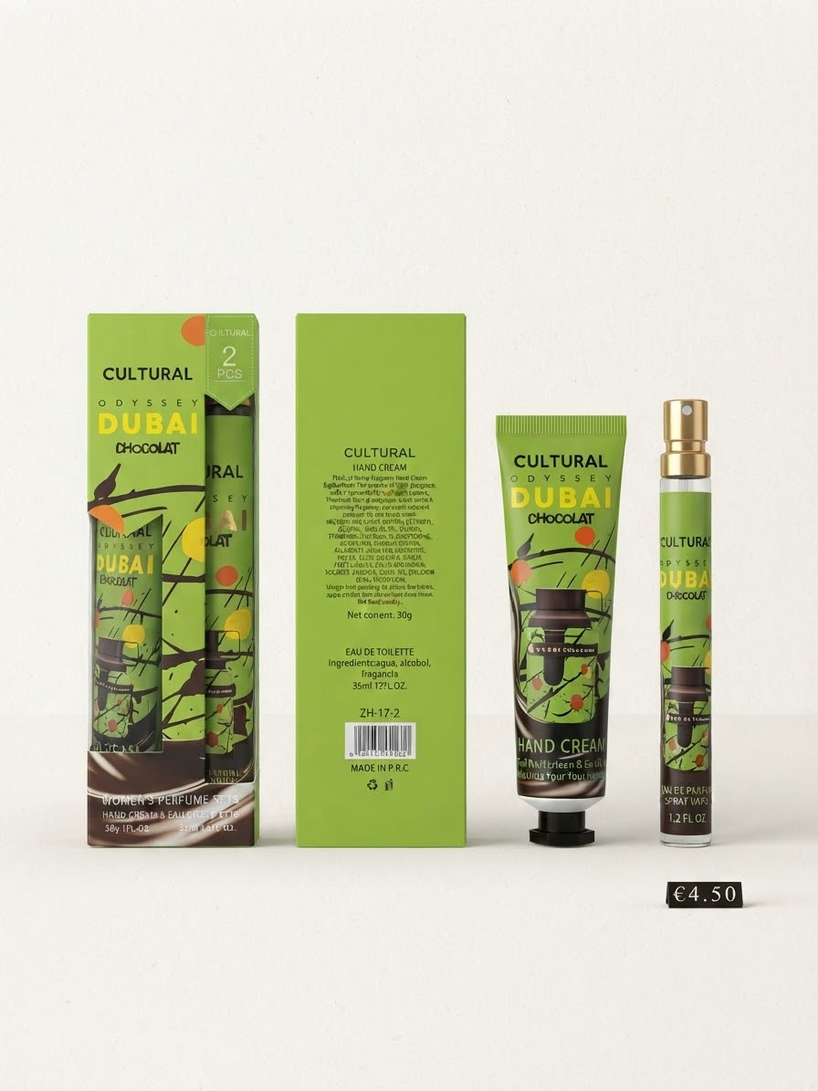 Set Regalo "Cultural Odyssey Dubai Chocolat" – Eau de Toilette & Crema Mani (2 Pcs)