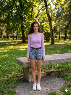 Maglia Costina Cut-Out Lumina