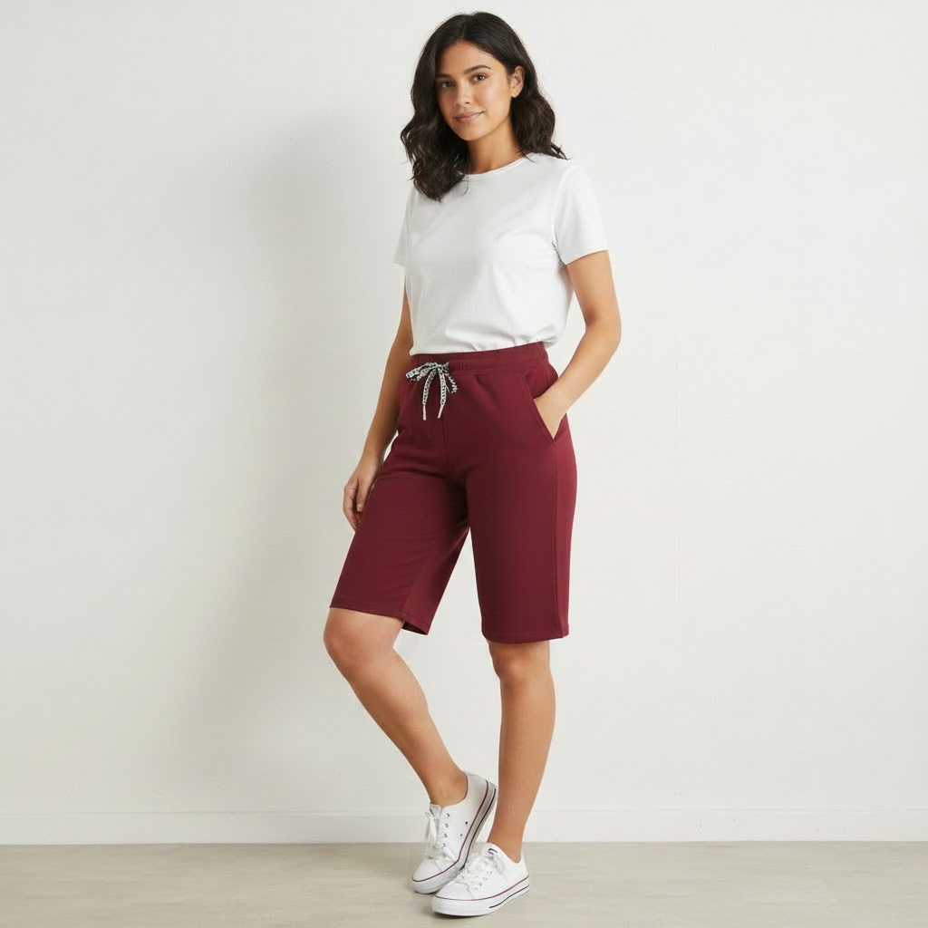 Bermuda Felpa Cotone – Coulisse Vita Regolabile