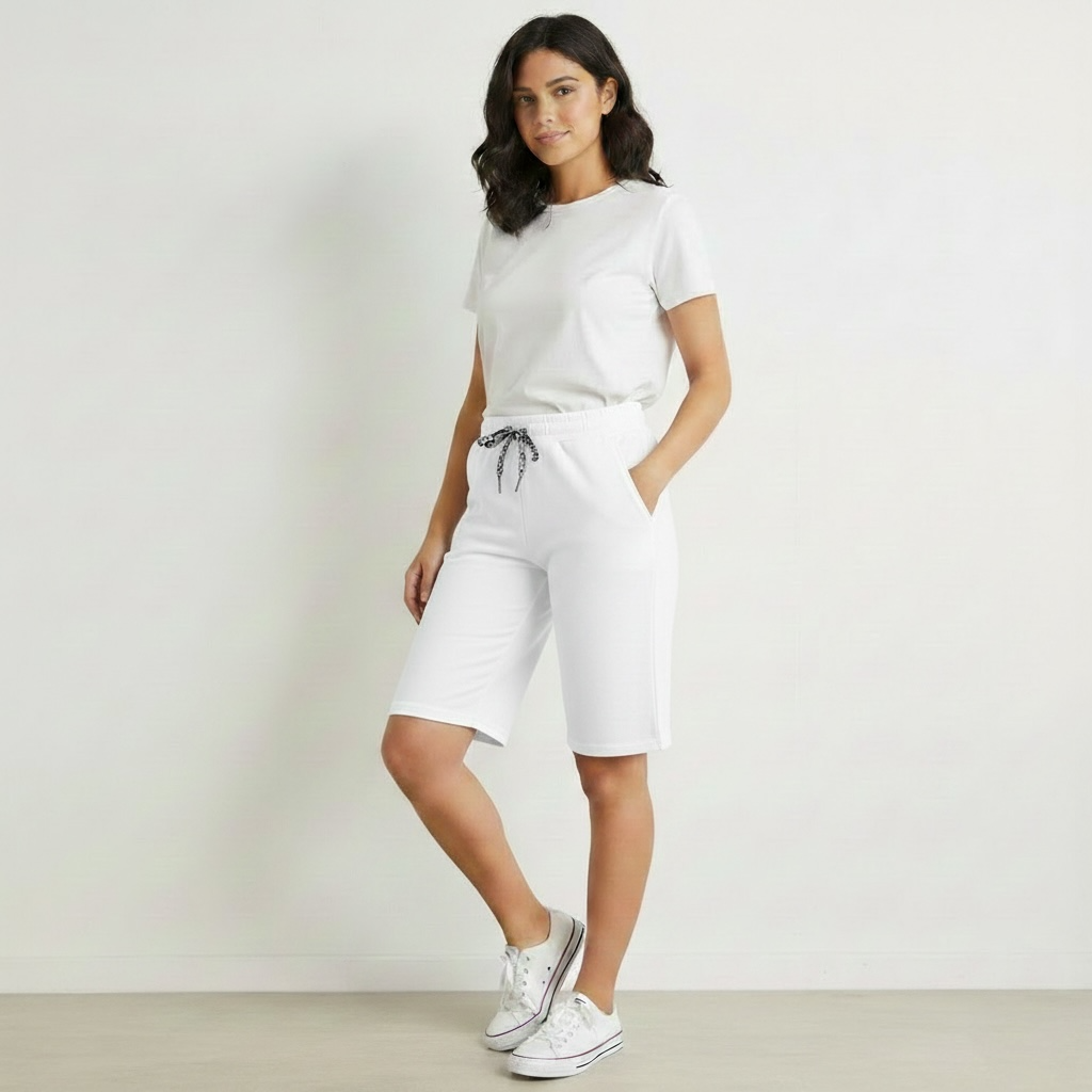 Bermuda Felpa Cotone – Coulisse Vita Regolabile